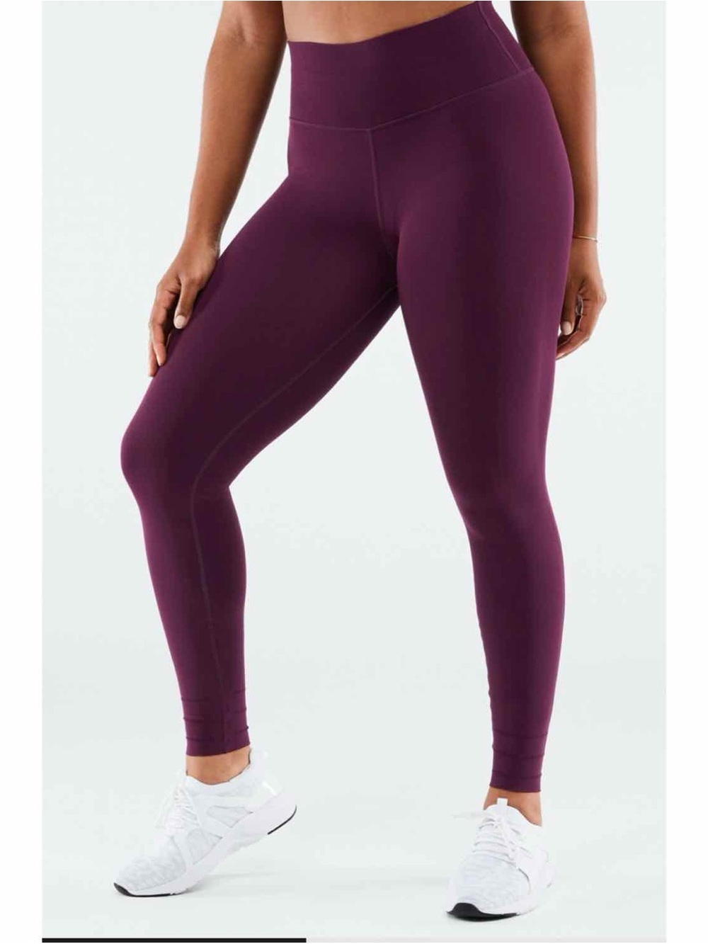 Fabletics SculpKnit High Rise Leggings Plum Purple Small Adjustable Length